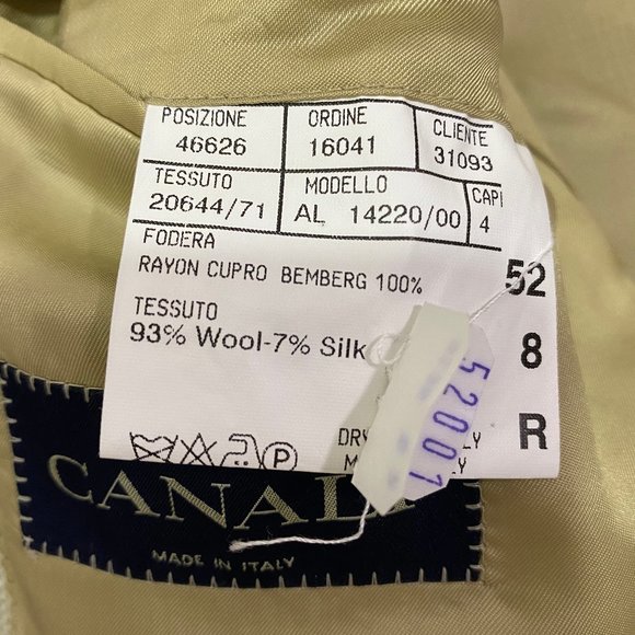 Canali Two Button Wool Blend Blazer 52R - Picture 3 of 16